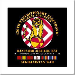 430th EE Combat Squadron - Kandahar AF, w AFGHAN SVC Posters and Art